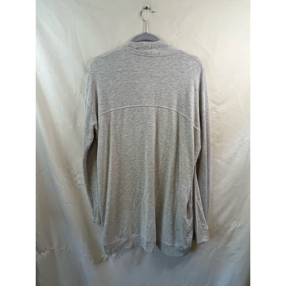 Banana Republic Grey Open Front Cardigan w/Pockets Size Large - Picture 3 of 4